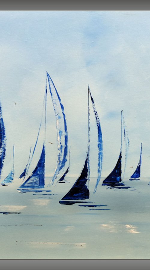 Sailboat Race III by Edelgard Schroer