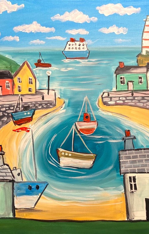 seaside harbour by Aisha Haider