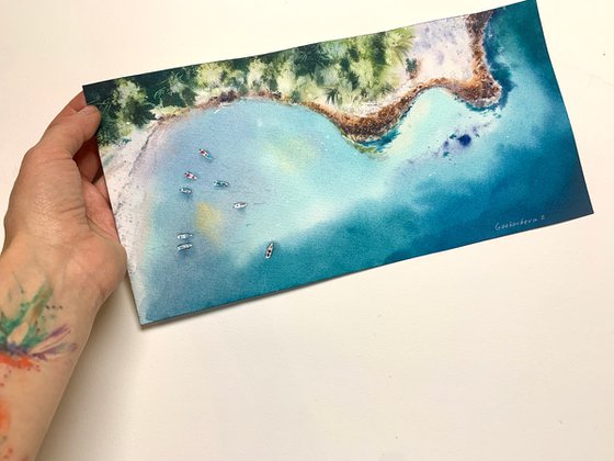 The Sea from the Sky (diptych)