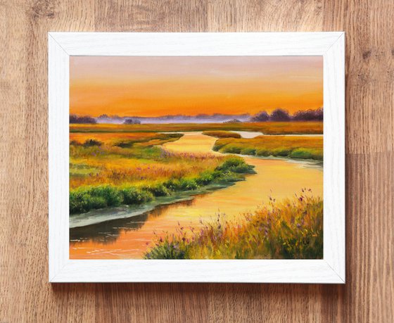 Golden hour in the marsh