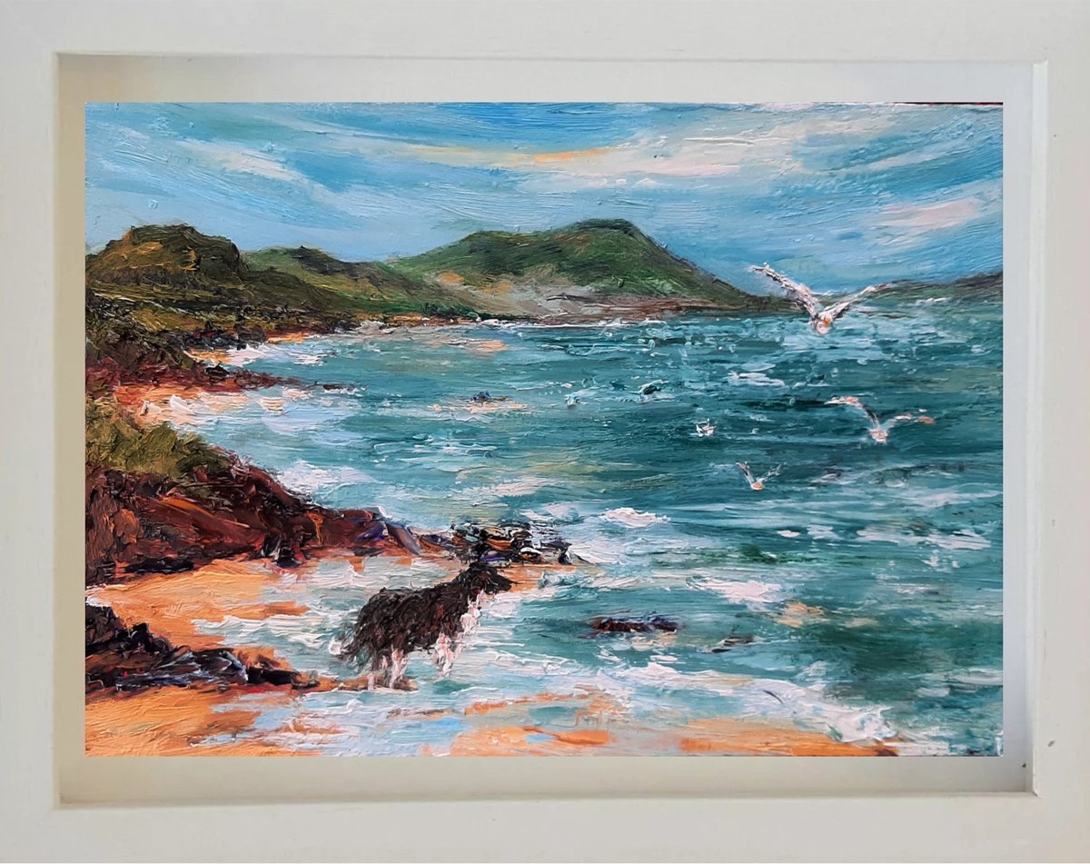 Seagull Patrol by Niki Purcell - Irish Landscape Painting