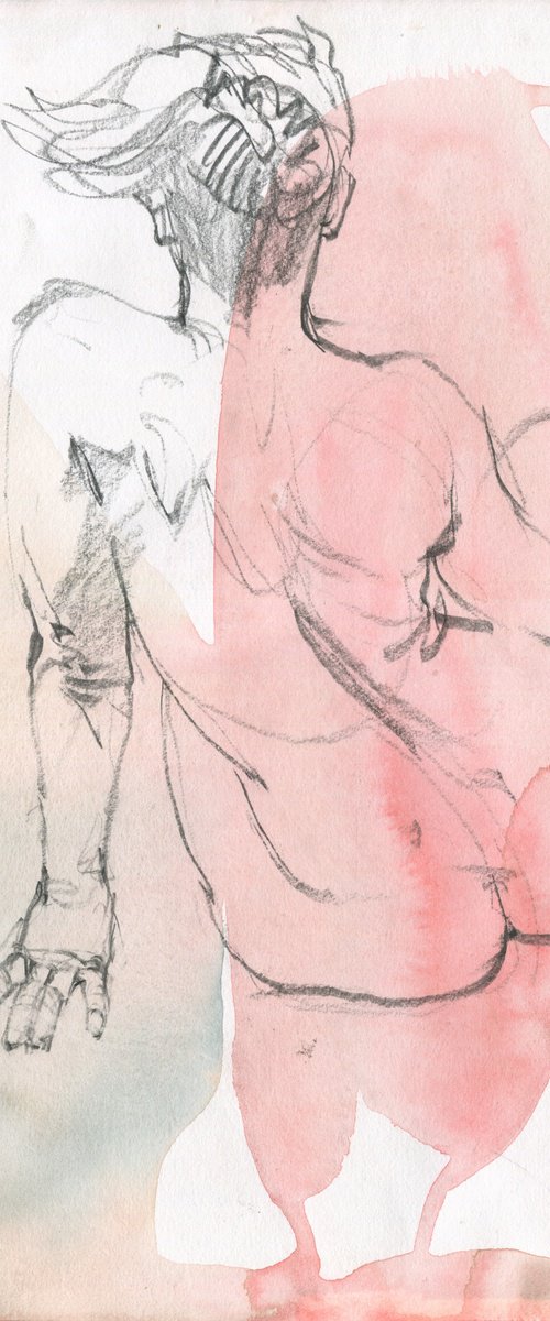 Erotic sketch art by Samira Yanushkova