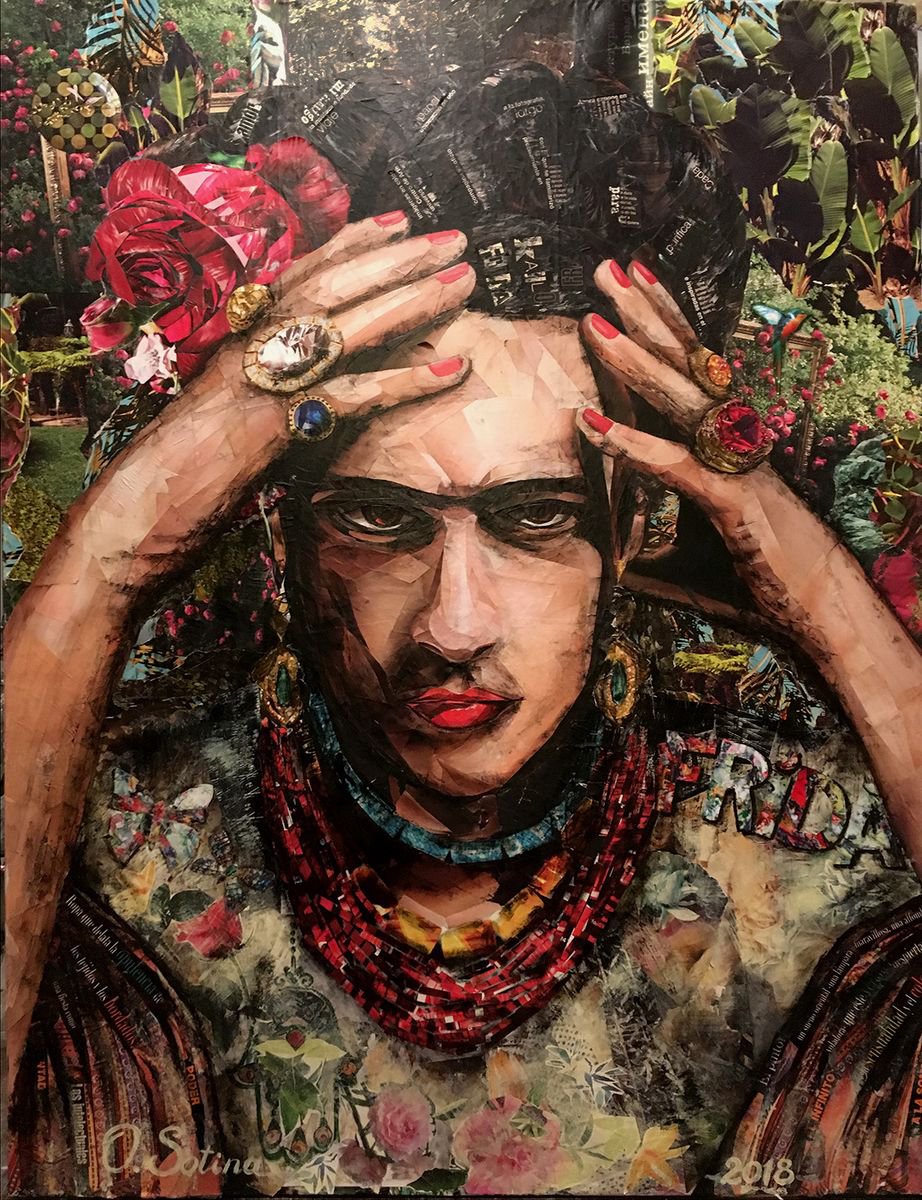 Salma Hayek as Frida Kahlo by Olga Sotina