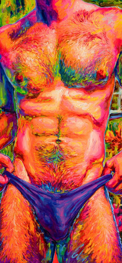 "Bather with Water Irises" by Oleksandr Balbyshev
