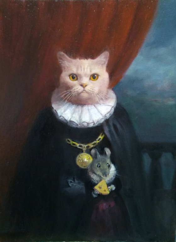 Cat's Portrait . You can order a portrait of your pet by photo