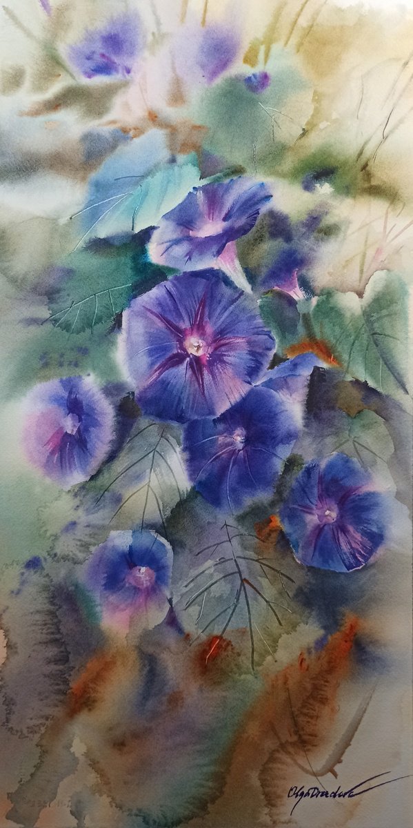 Blue bells flowers by Olga Drozdova