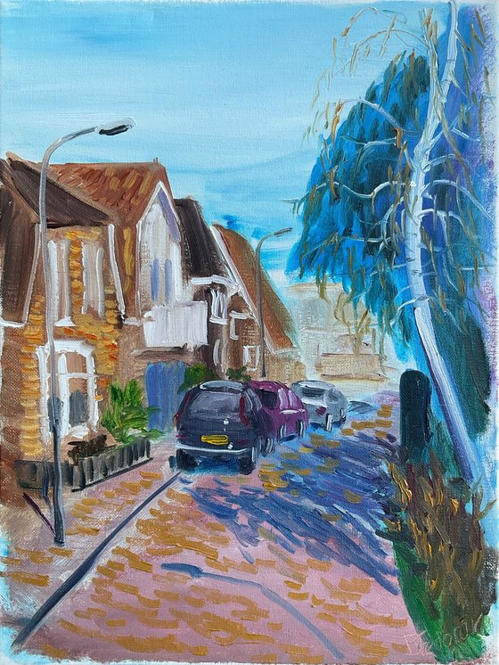 Sunny street in Beilin