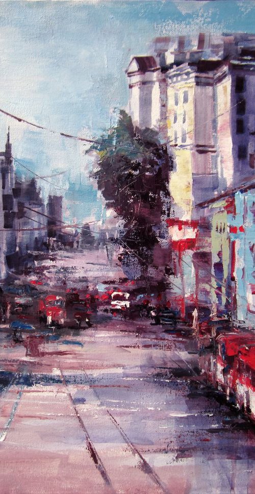 City street by Aleksandr Neliubin