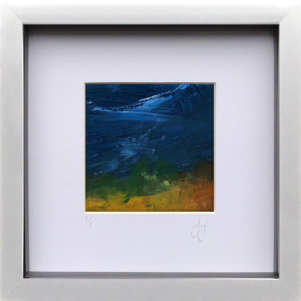 Edit 2.5 - Framed abstract landscape painting by Jon Joseph