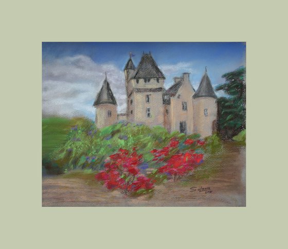 Chateau Rivau... France... /  ORIGINAL PAINTING