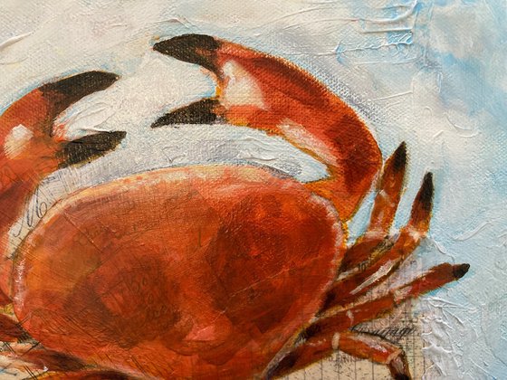 Crab Still Life Painting