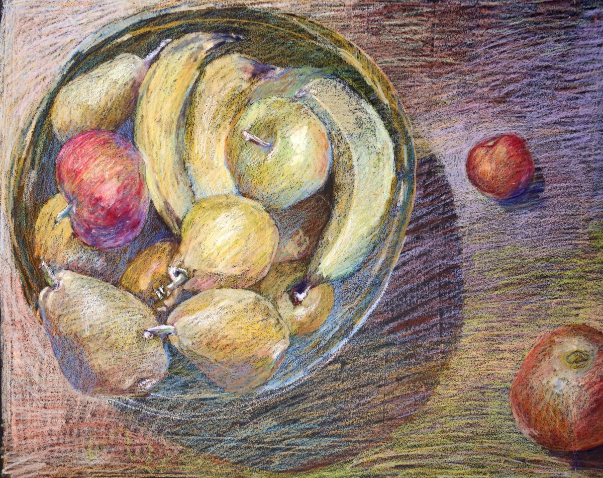 Autumn Fruit Bowl by Elizabeth Anne Fox