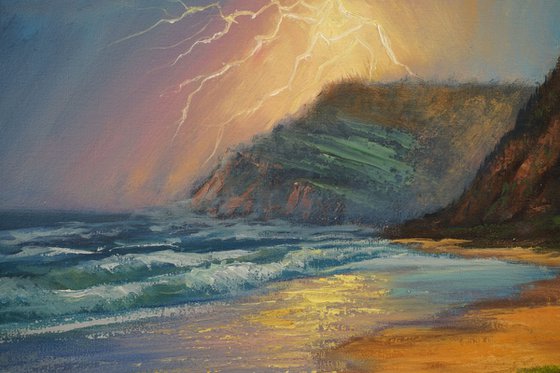 Storm on the Ocean Near Garie Beach, NSW