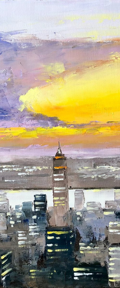 Sunset in NY by Volodymyr Smoliak