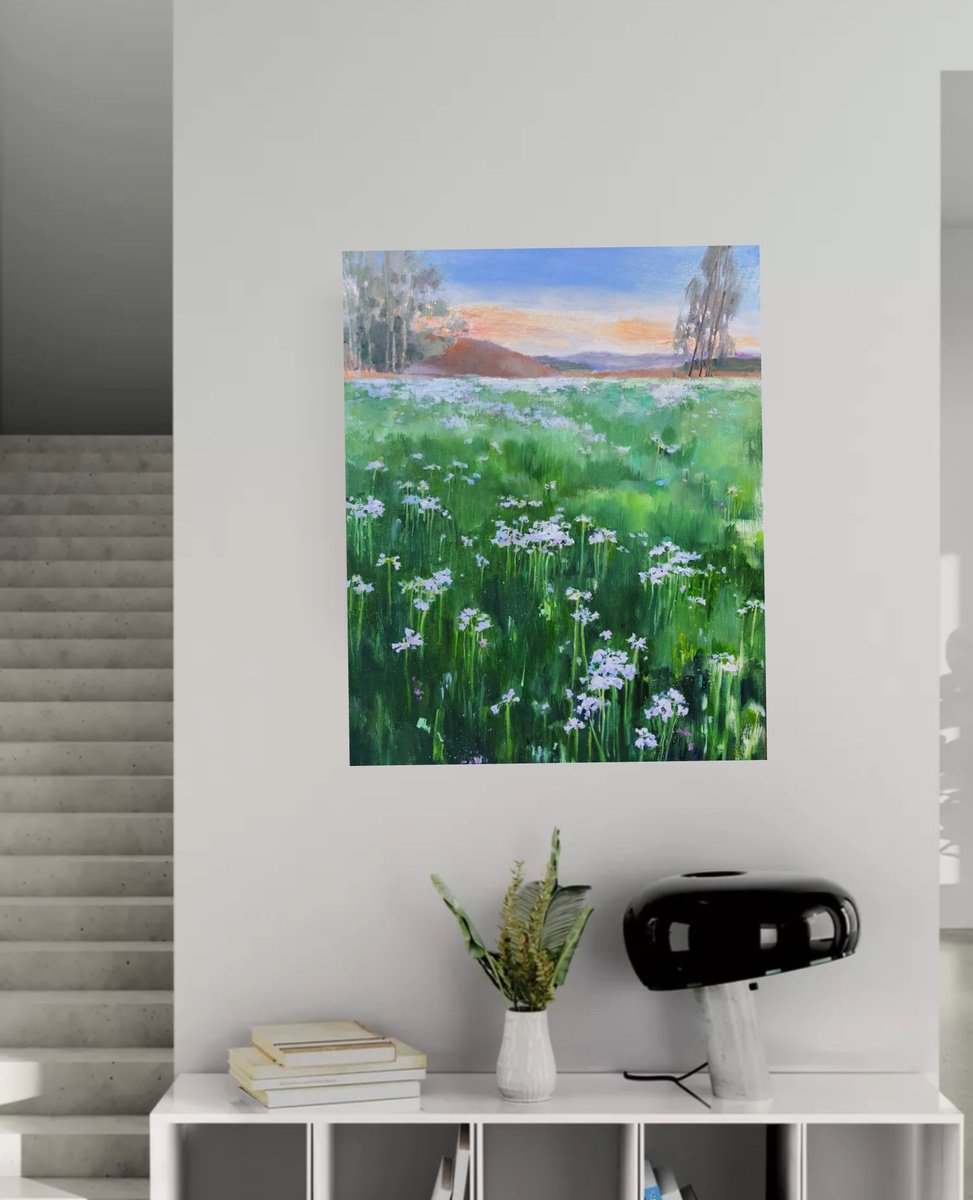 Beautiful Sunset By Olha Laptieva, 24 X 32, Artwork For Sale On Artfinder