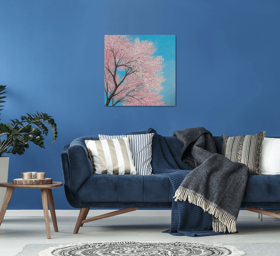 CHERRY BLOSSOM DANCES IN THE BLUE SKY