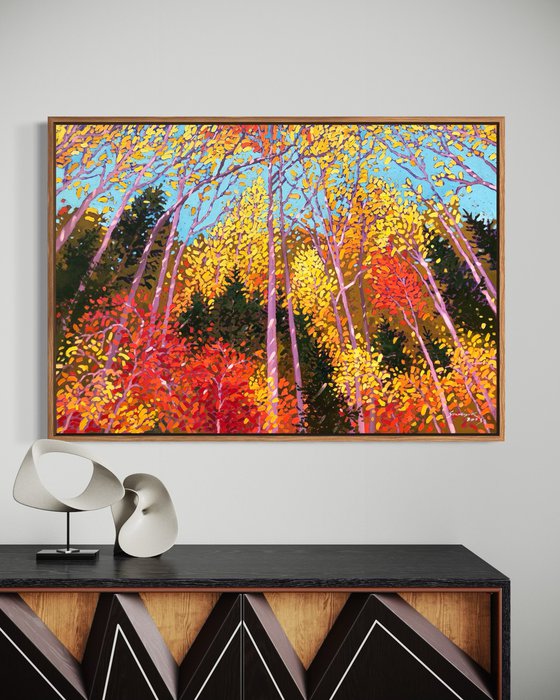 Dancing leaves. Fall