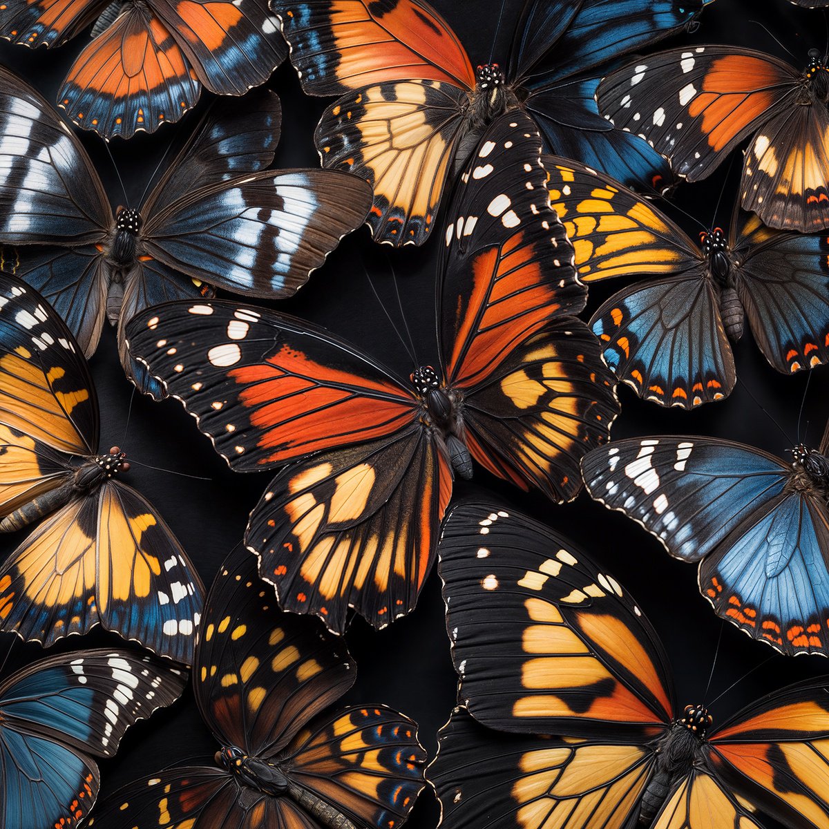 Photorealistic Animal Photograph By Michael Filonow, 32 X 32", Natures Kaleidoscope 1, Original Artwork