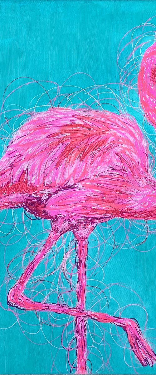 Le Flamant Rose (Pink Flamingo) by Axelle Biltgen