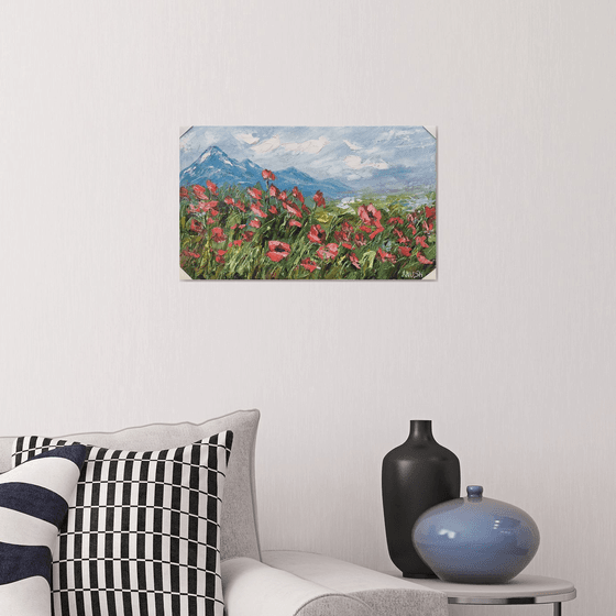 The Poppy Field in Wind