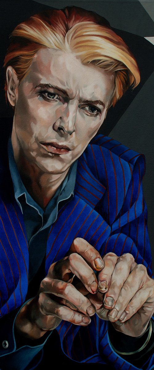 Bowie In Blue by Jo Beer