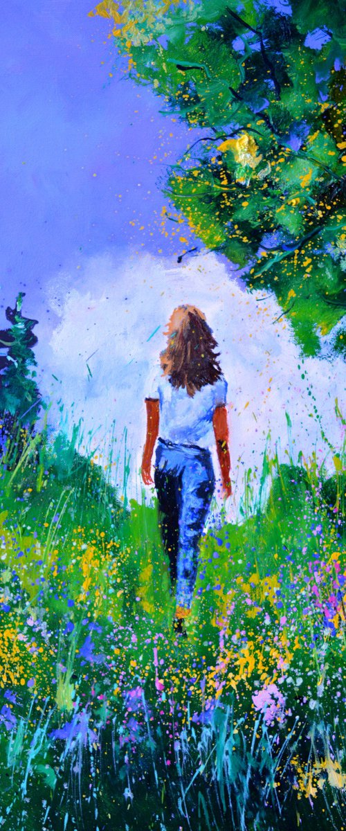 walking in  the green by Pol Henry Ledent