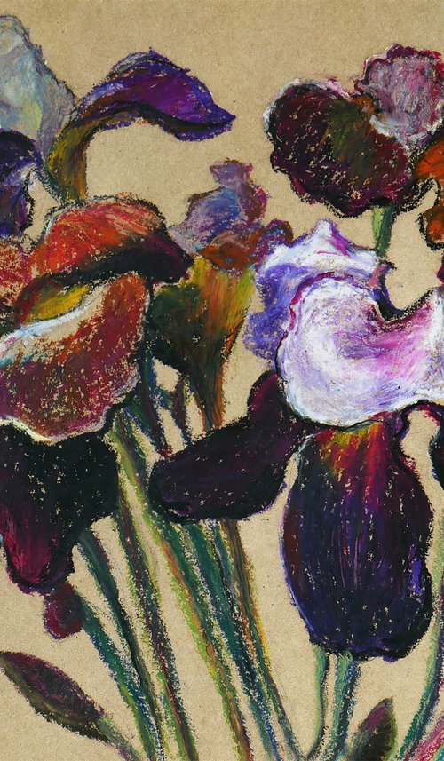 Iris Flowers 1 by Nikolay Dmitriev