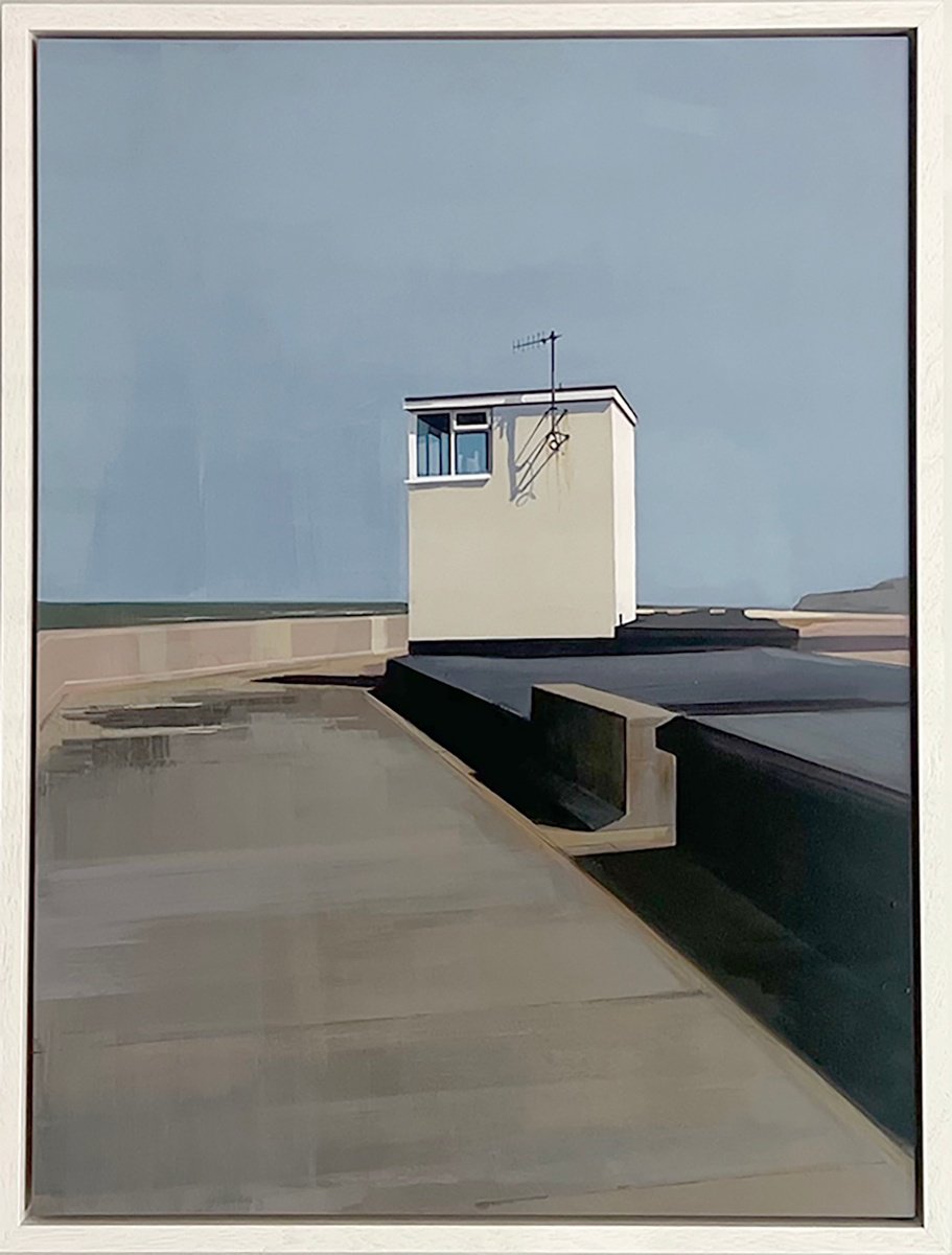 Impressionistic Landscape Acrylic Painting By Andrew Morris, 23 X 30, Margate Lookout, Original Artwork