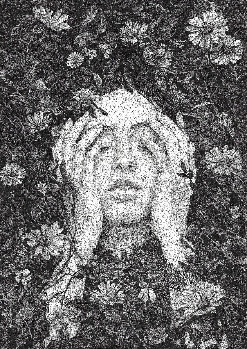 Photorealistic Ink Drawing , See No Evil By Iana Cherepanska, 5 X 7, Artwork For Sale On Artfinder