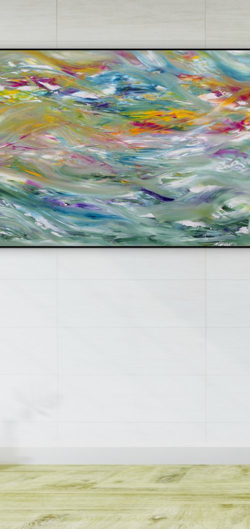 Storm, 100x60 cm by Davide De Palma