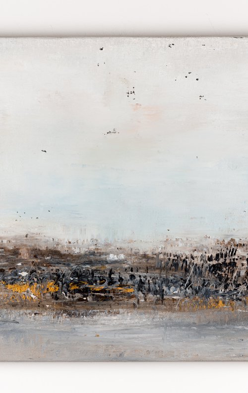 Brown abstract painting FG741 by Radek Smach
