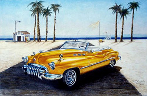 Buick at the beach! by Nicky Chiarello