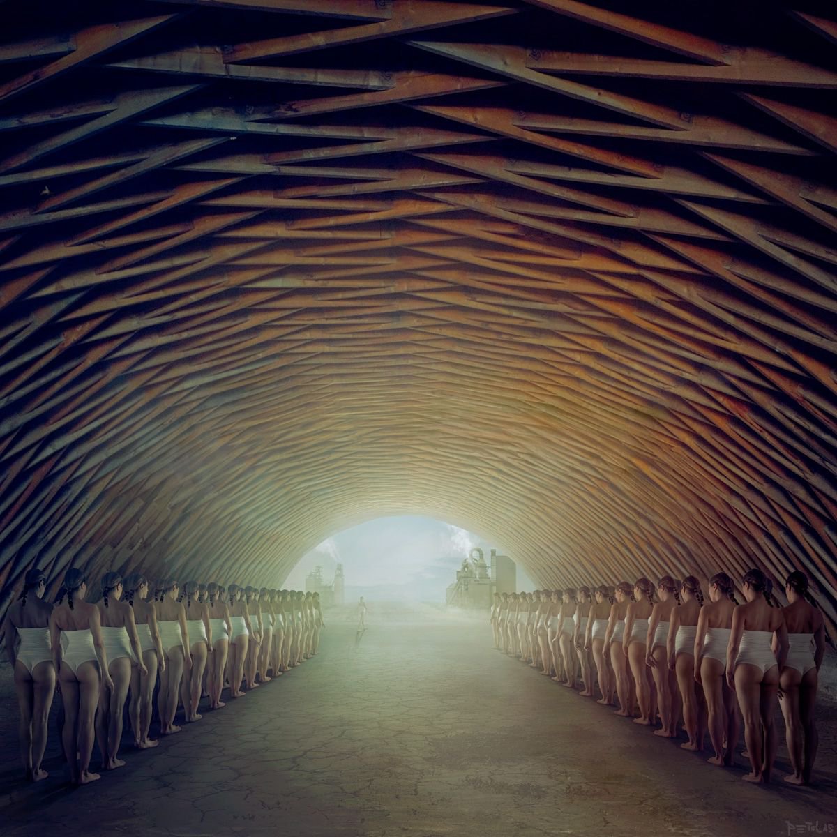 Surrealistic Abstract Photograph By Nikolina Petolas, 24 X 24", Division Two, Original Artwork