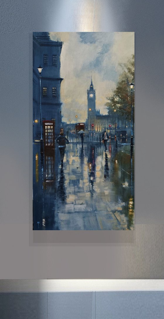 Evening rain London