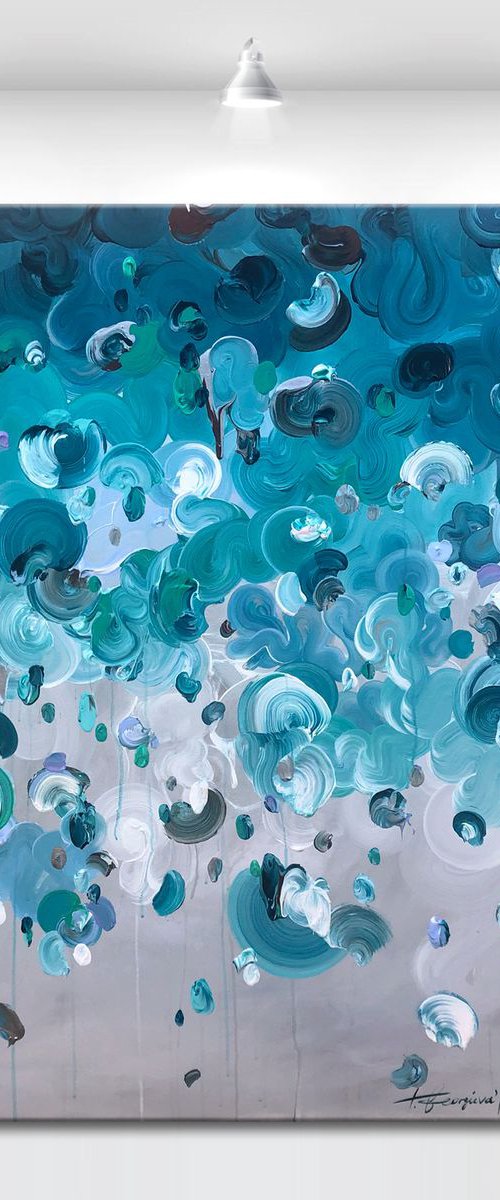 ‘Aquatic II ' - 40x40" by Tatiana Georgieva