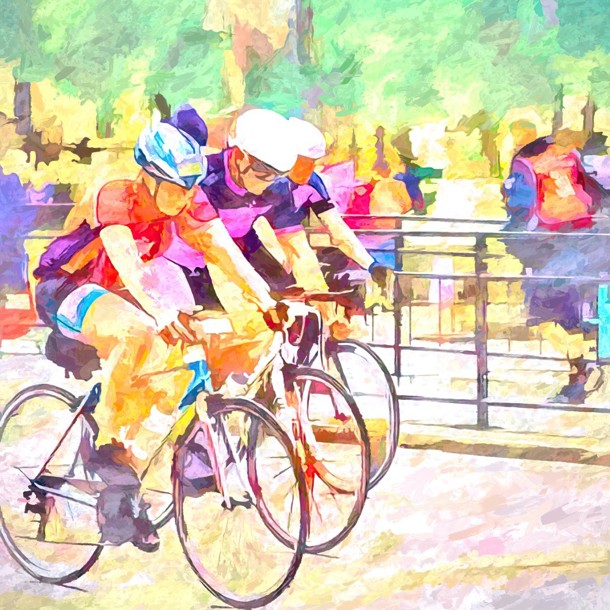 Sunday Afternoon Bicycle Ride by KM Arts