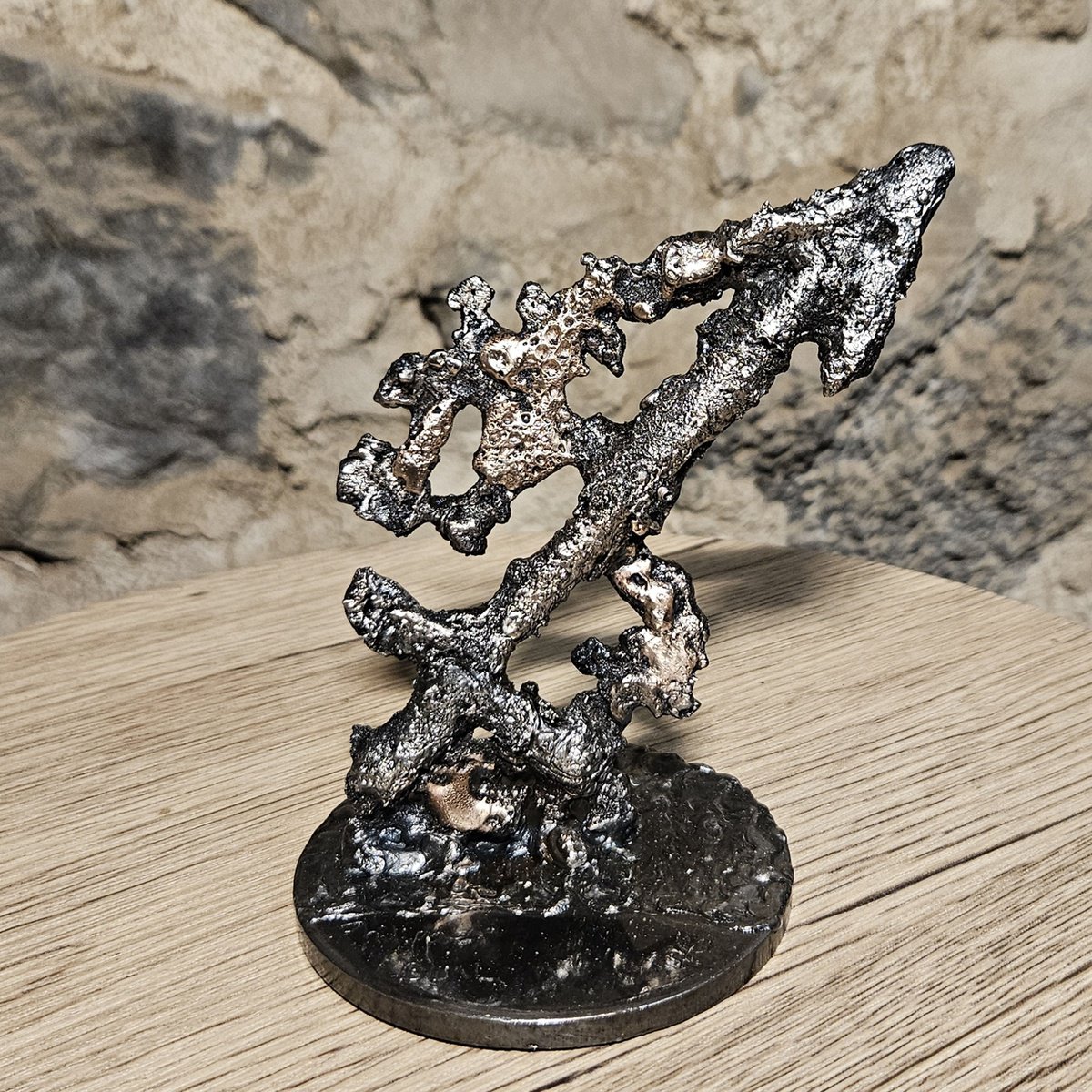 Organic Still Life Sculpture By Philippe Buil, 5 X 4", Zodiac Sign Sagittarius 14-25, Original Artwork