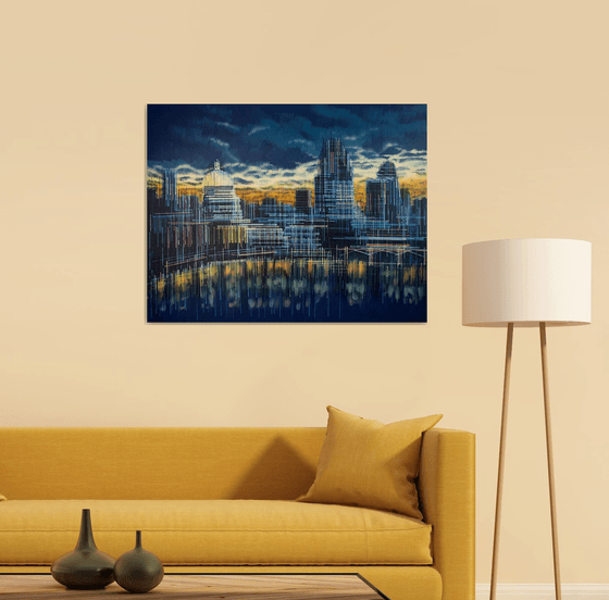 London Skyline Sunset