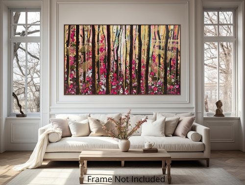 Wild Forest Rose - Diptych by Angie Wright
