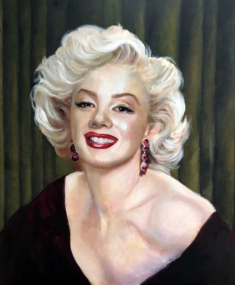 Marilyn Monroe By Jennie Smallenbroek, 16 X 20, Artwork For Sale On Artfinder