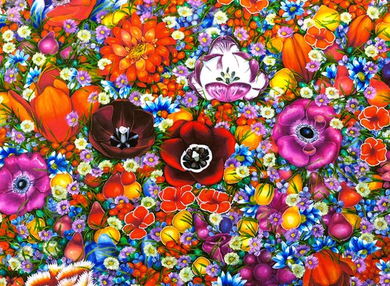 Flowers Love for Red