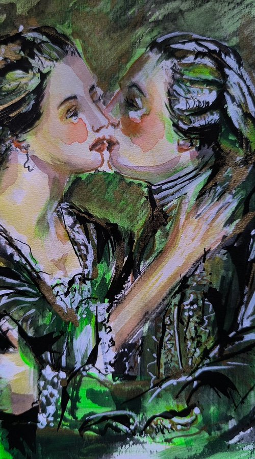 First Kiss by Antigoni Tziora
