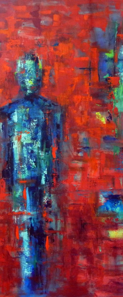 Red Automaton 48x36 by BenWill