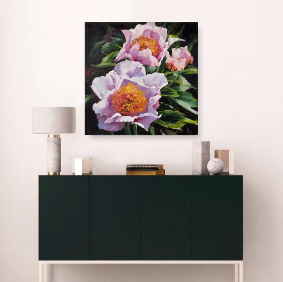 Pink peonies