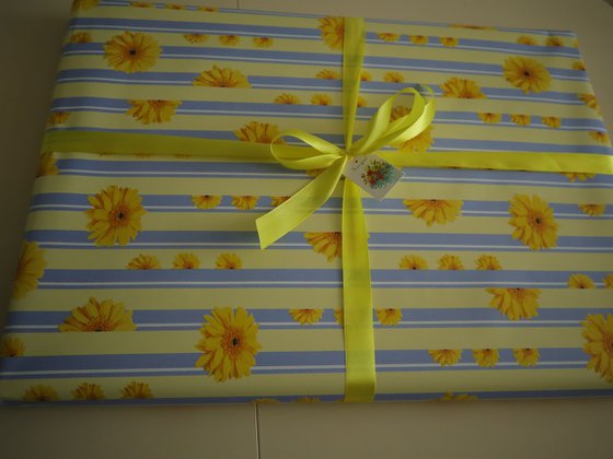 Sunflowers in a rustic basket