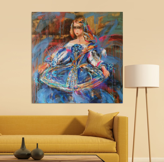 Infanta Margarita Teresa in a Blue Dress