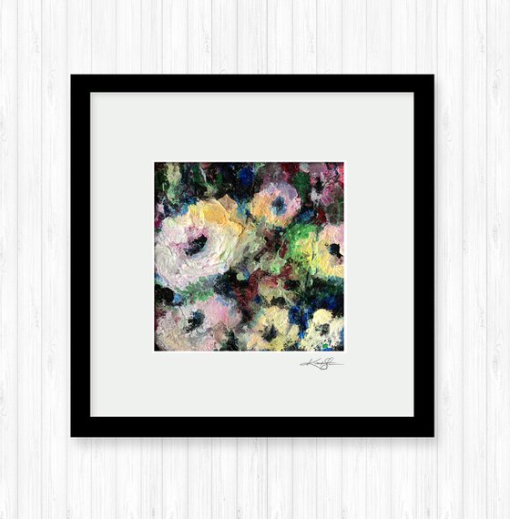 Floral Delight 34 - Textured Floral Abstract Painting by Kathy Morton Stanion