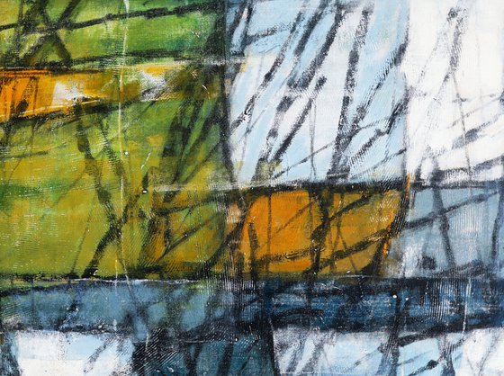 Abstract Organic Diptych