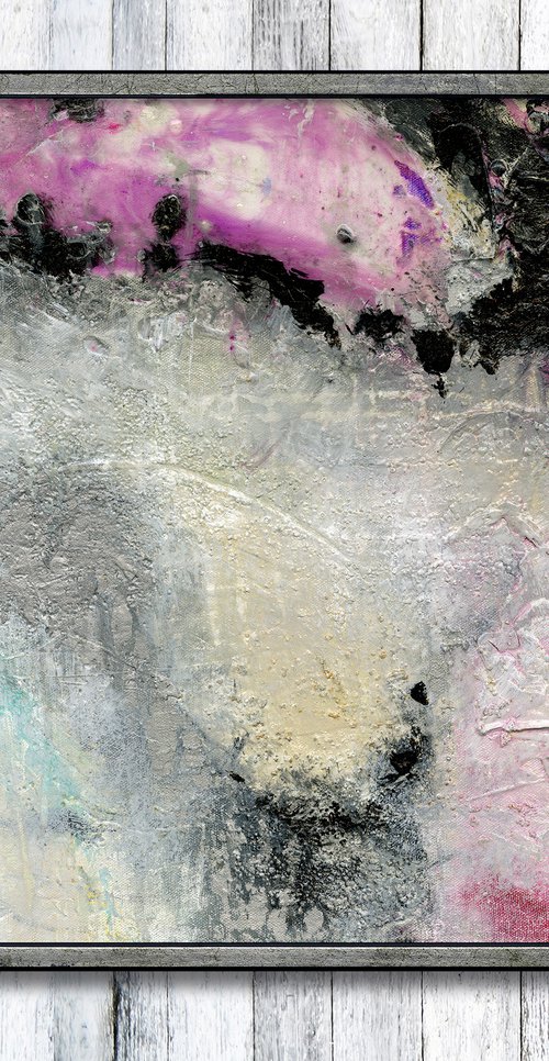 The Search Is Deep - Framed Textural Abstract Painting  by Kathy Morton Stanion by Kathy Morton Stanion
