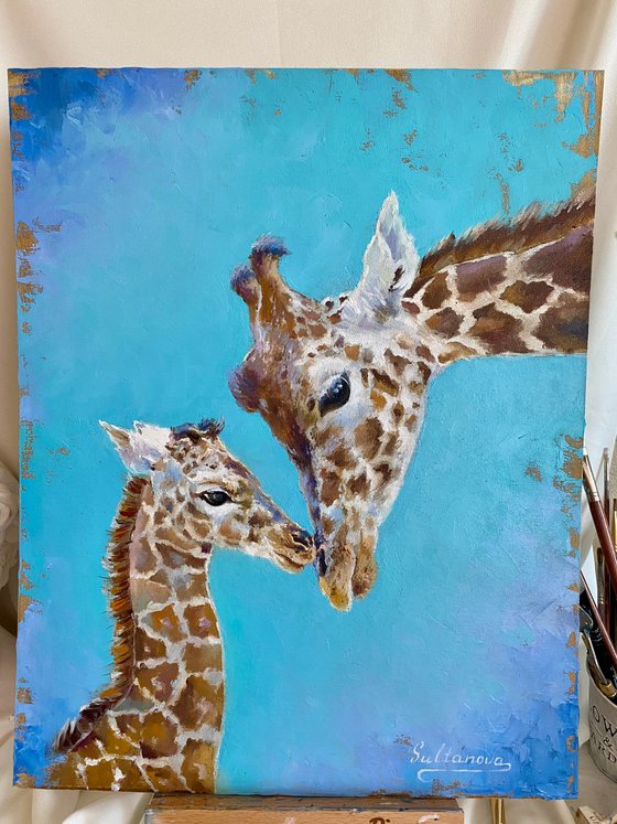I love you, mom (Pretty giraffe’s family)